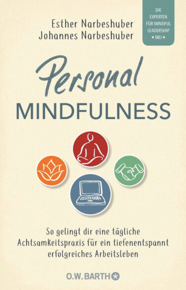 Buchcover-Personal-Mindfulness Cover des Buches Personal Mindfulness von Esther und Johannes Narbeshuber