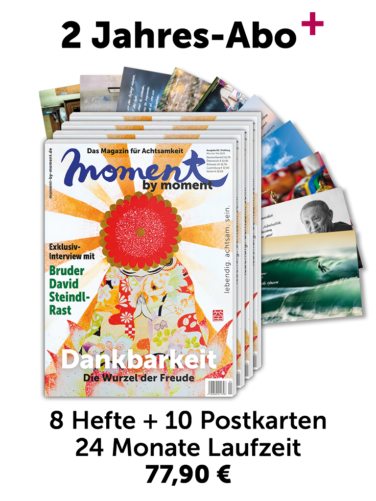 2 Jahres-Abo Plus. 8 Hefte + 10 Postkarten. 24 Monate Laufzeit. 77,90 Euro