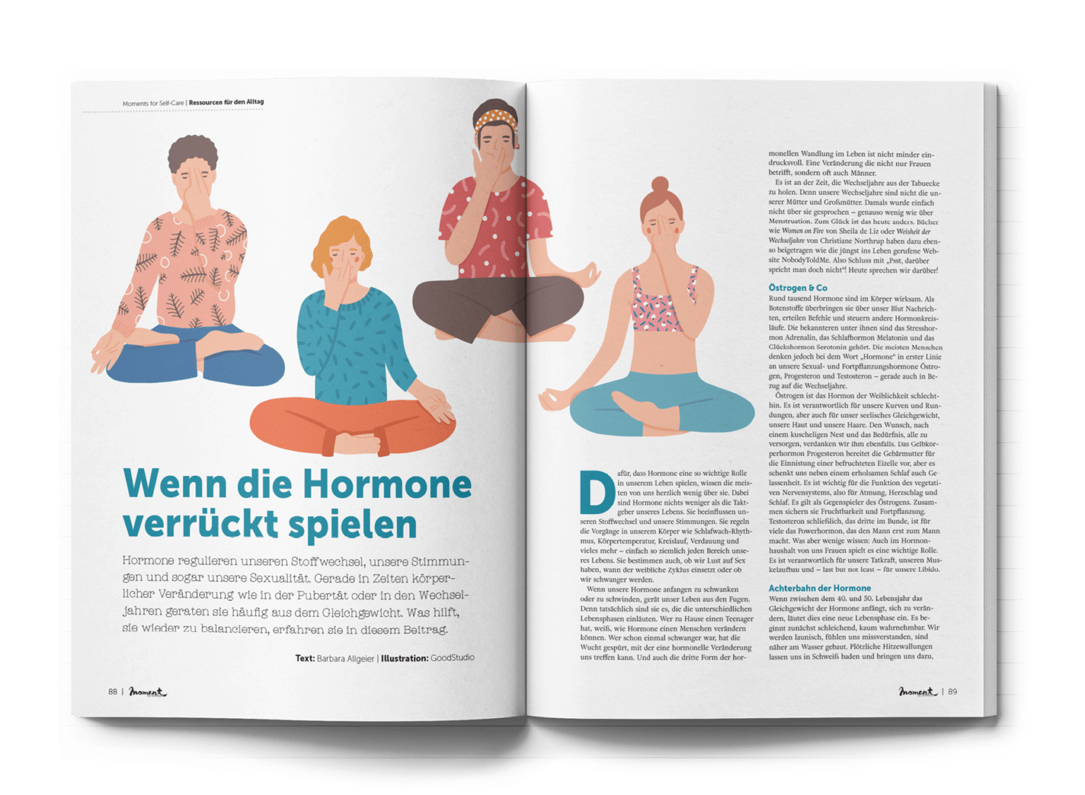 Vorschau Doppelseite Barbara Allgeier: Wenn die Hormone verrückt spielen